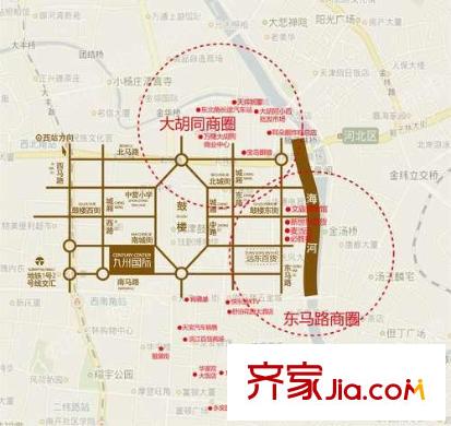 九州國際交通圖區(qū)位圖