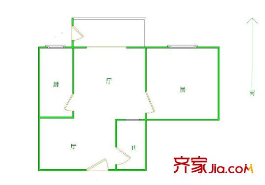 風(fēng)荷園 1室 戶型圖