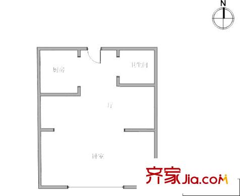 金盛國際戶型圖戶型圖 1室1廳1衛(wèi)1廚
