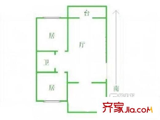 逸園新村 2室 戶型圖