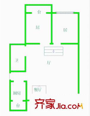 千禧園戶型圖戶型圖 2室1廳2衛(wèi)1廚