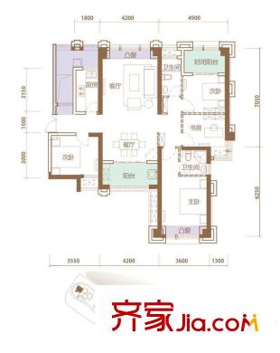 建發(fā)領(lǐng)第四區(qū) 戶型圖 
