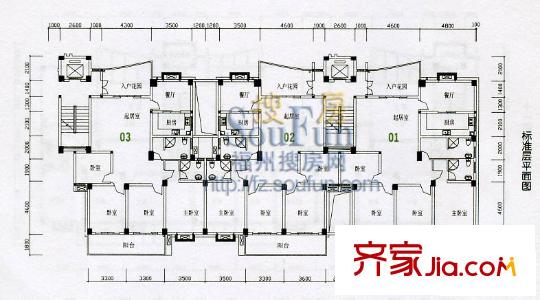 家天下億力秀山戶(hù)型圖天下億力秀山 戶(hù)型圖 4室2廳2衛(wèi)1廚