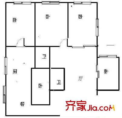 湖濱永同昌 3室 戶型圖