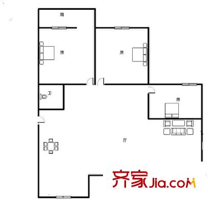 湖濱永同昌 2室 戶型圖
