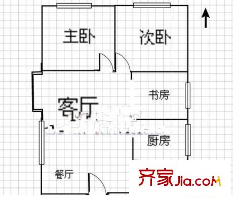 華盛大廈 3室 戶型圖