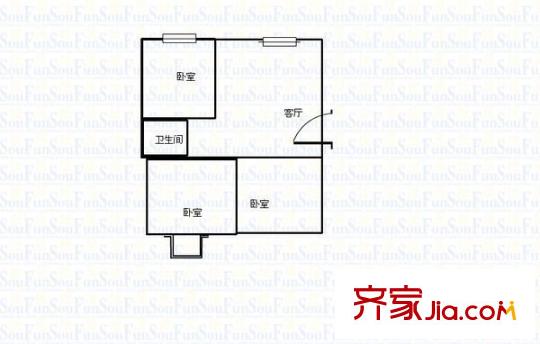 華京花園 3室 戶型圖