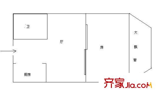 好林居 1室 戶型圖