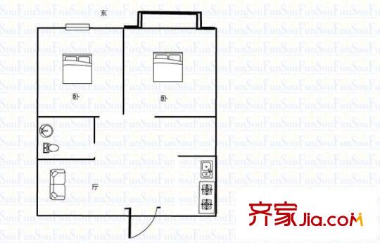 好林居 3室 戶型圖