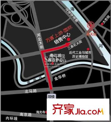 萬(wàn)通上游國(guó)際交通圖地圖