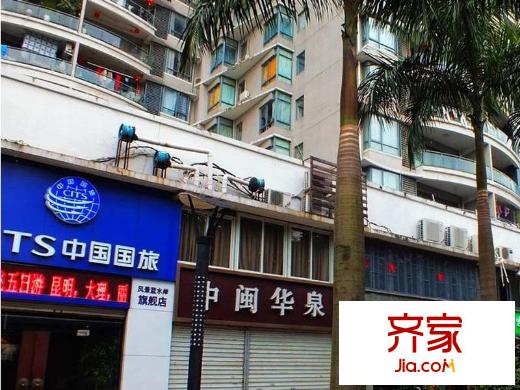 風(fēng)景藍(lán)水岸外景圖 
