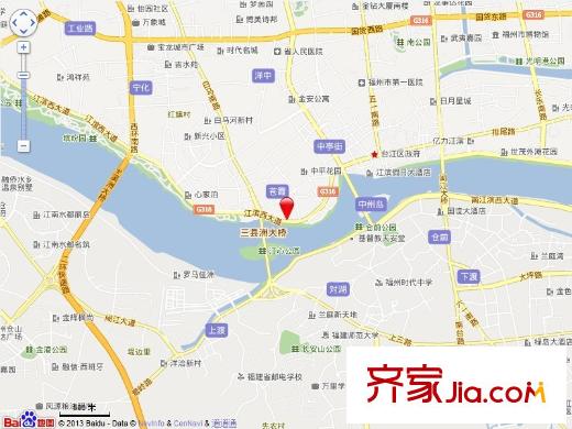 風(fēng)景藍(lán)水岸交通圖