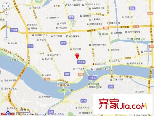 中亭街嘉惠苑交通圖