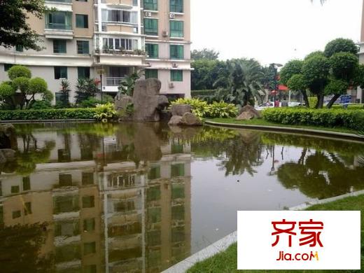 碧水芳洲水云天