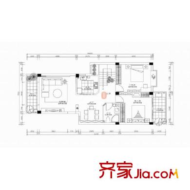 望龍芳庭 5室 戶型圖