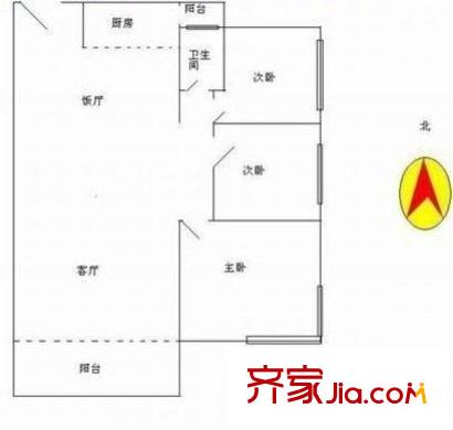 博雅星城 3室 戶型圖