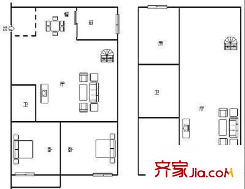 左海公寓 4室 戶型圖