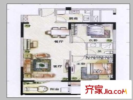 五鳳蘭庭 4室 戶型圖
