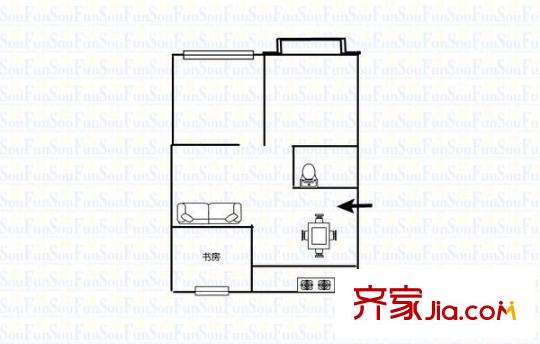 五鳳蘭庭 3室 戶型圖
