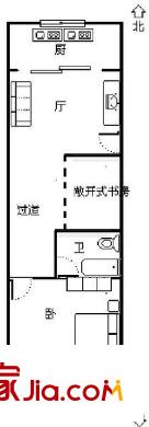 金明苑 2室 戶型圖