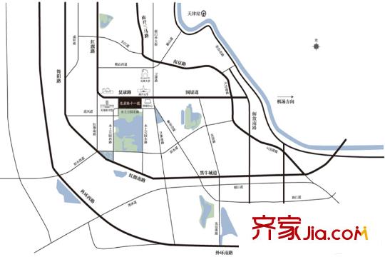 平方米康路十一平方米區(qū)位圖