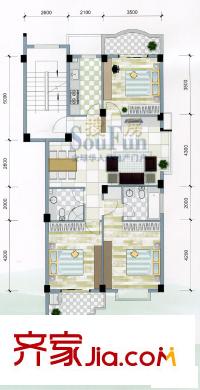 羅馬生態(tài)園 3室戶型圖