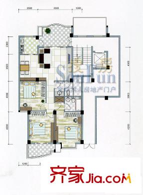 羅馬生態(tài)園 3室戶型圖