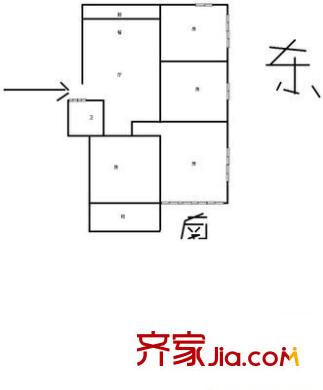 金龍新村 4室 戶型圖
