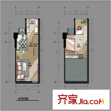 觀風(fēng)亭新苑 1室 戶型圖