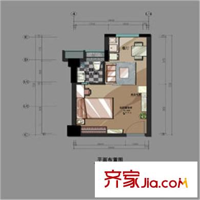觀風亭新苑 1室 戶型圖