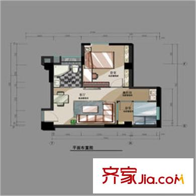 觀風(fēng)亭新苑 1室 戶型圖