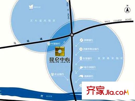昆侖中心區(qū)位圖