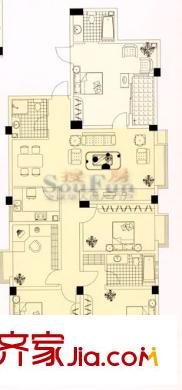 時(shí)代景城戶型圖4室2廳