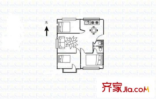 市直象園公寓戶(hù)型圖象園公寓 2室 戶(hù)型圖 2室2廳1衛(wèi)1廚