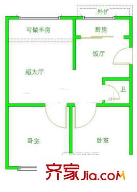 新興小區(qū) 3室戶型圖
