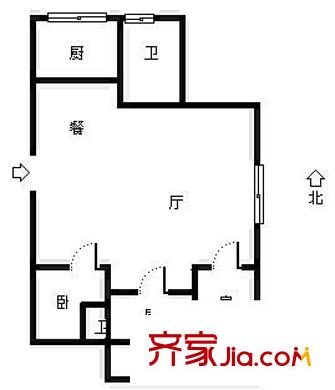 萬(wàn)春二區(qū) 3室 戶型圖