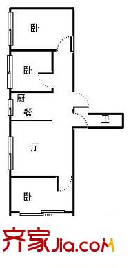 南臺商貿(mào)中心 3室 戶型圖