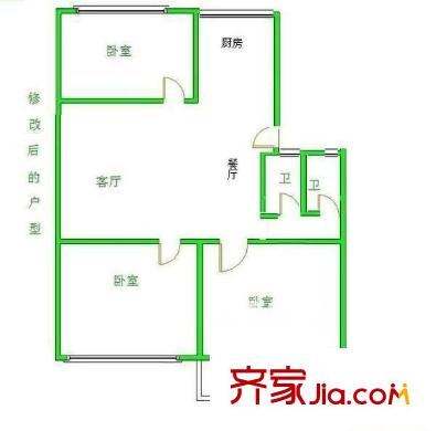 南臺商貿(mào)中心 3室 戶型圖