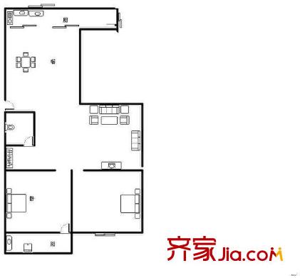 南臺商貿(mào)中心34號樓2層戶型圖2