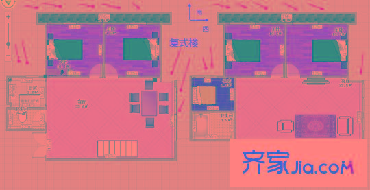 華福大廈 5室 戶型圖