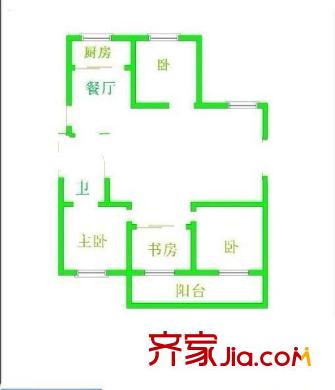 御泉花園 3室 戶(hù)型圖