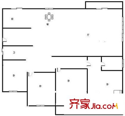 盛世名門 4室 戶型圖