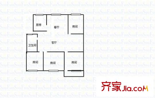 泉塘二區(qū) 4室 戶型圖