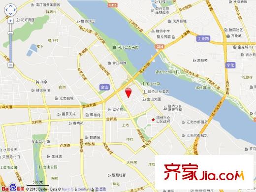 金山碧水一期雨桐苑交通圖