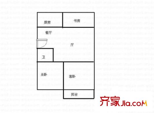 益力公寓 2室 戶型圖