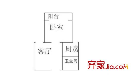 新嘉小區(qū) 1室 戶(hù)型圖