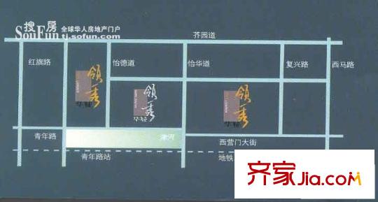 華城領(lǐng)秀交通圖