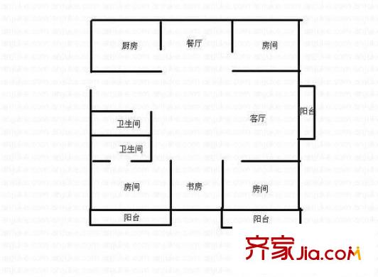 琴亭苑 4室 戶型圖