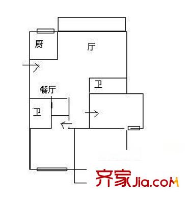 琴亭苑 3室 戶型圖