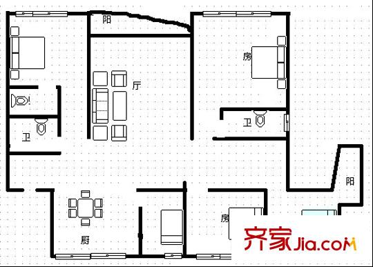 融僑錦江A區(qū) 戶型圖